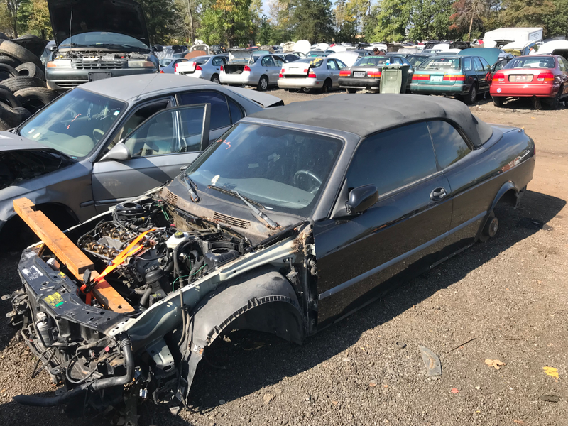 What was once a Saab 9-5 Convertible, the only Saab I don’t really like.